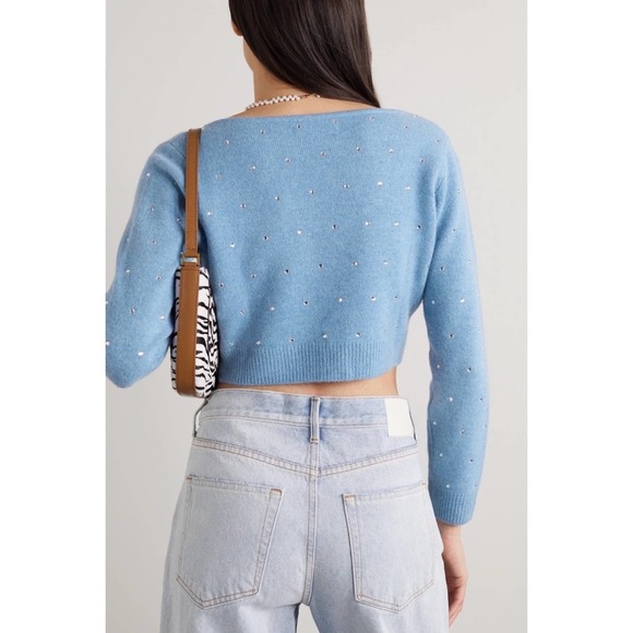 NWT Reformation Nathalia Regenerative Wool Crop Cardigan (size XL) - Picture 7 of 10